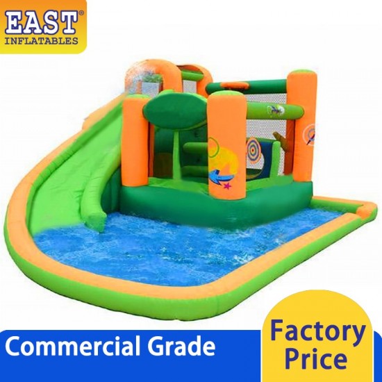 Splash And Slide Inflatable Water Slide