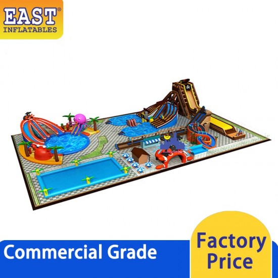 Great Inflatable Water Park Land Amusement Park