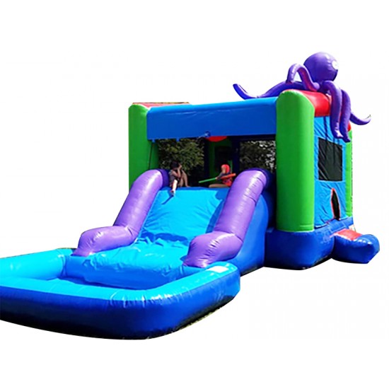 Octopus Inflatable Water Slide Combo