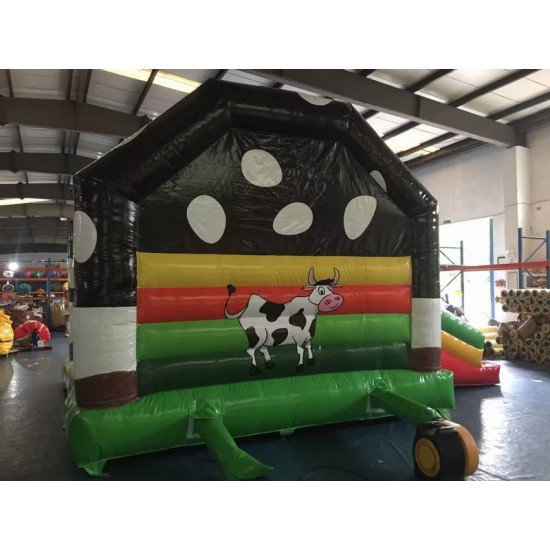 Cow Inflatable Bounce House With Slide